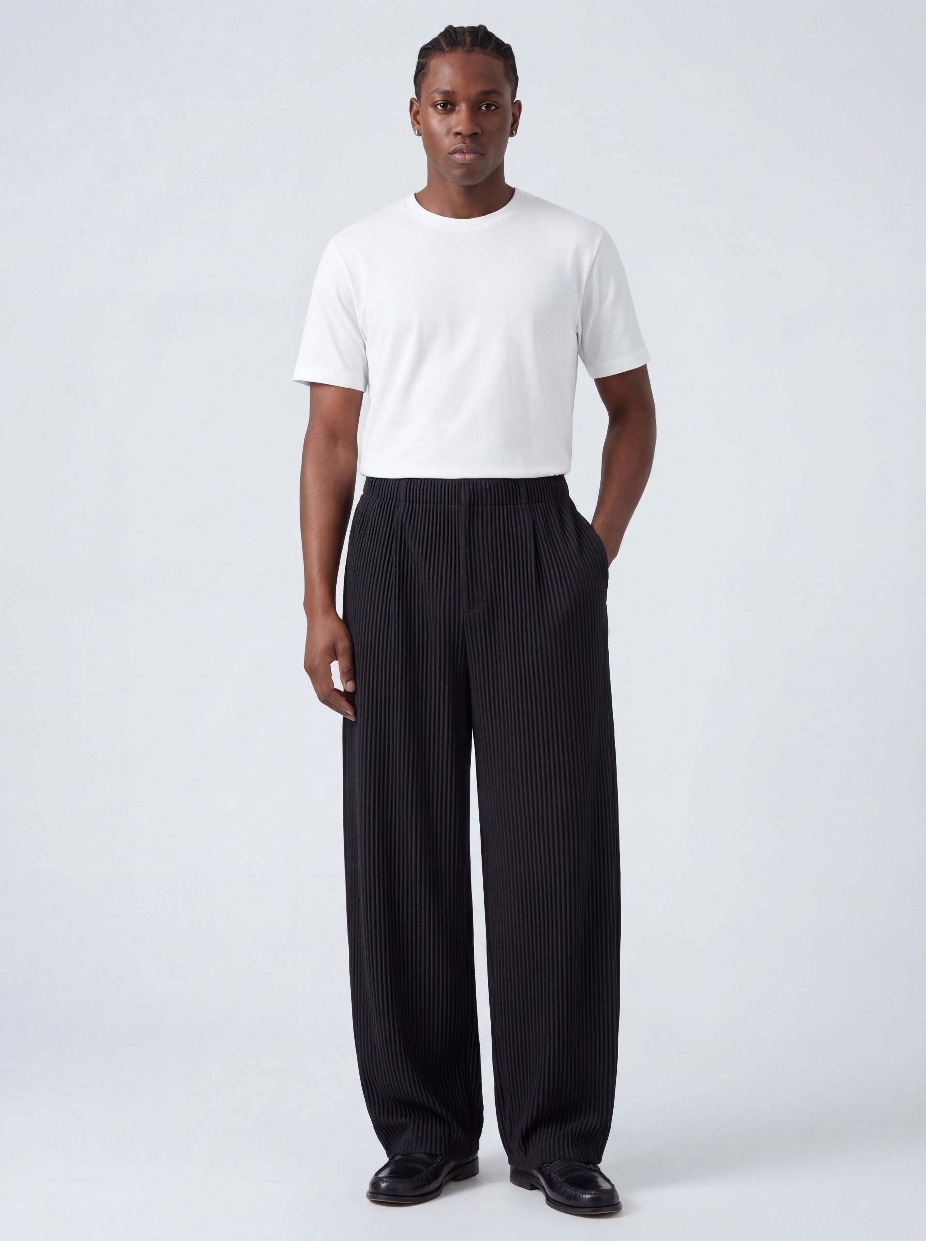 Wide Pleated Pants