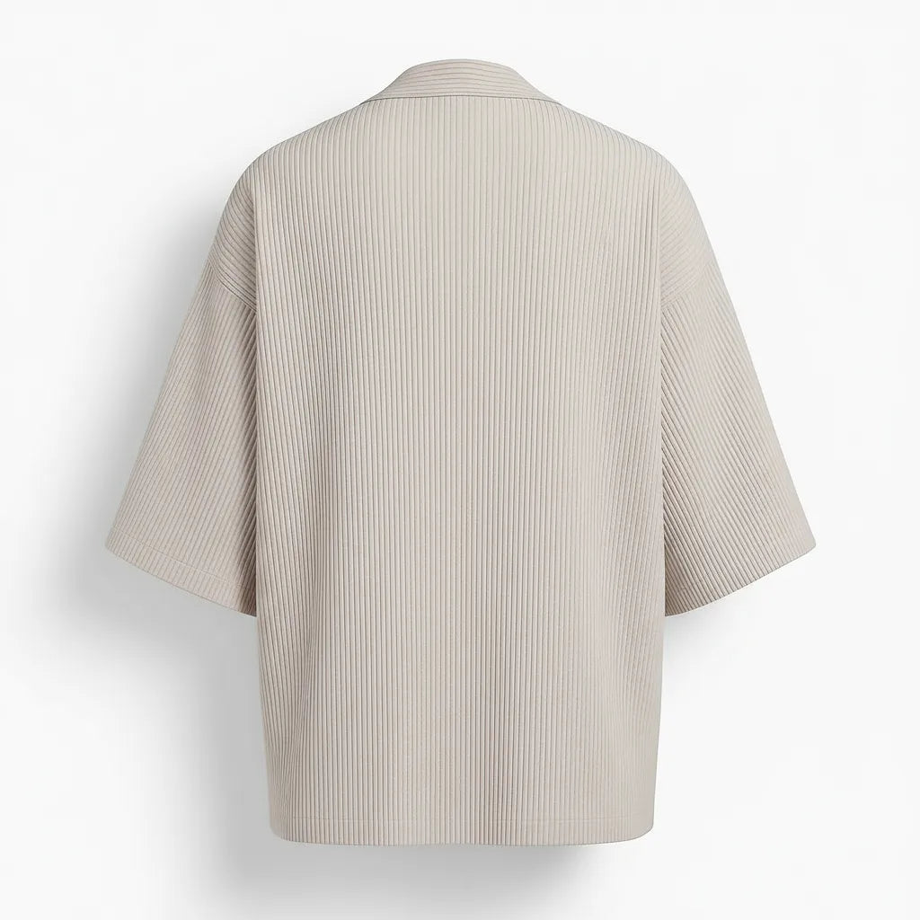 Pleated Short Sleeve Noragi