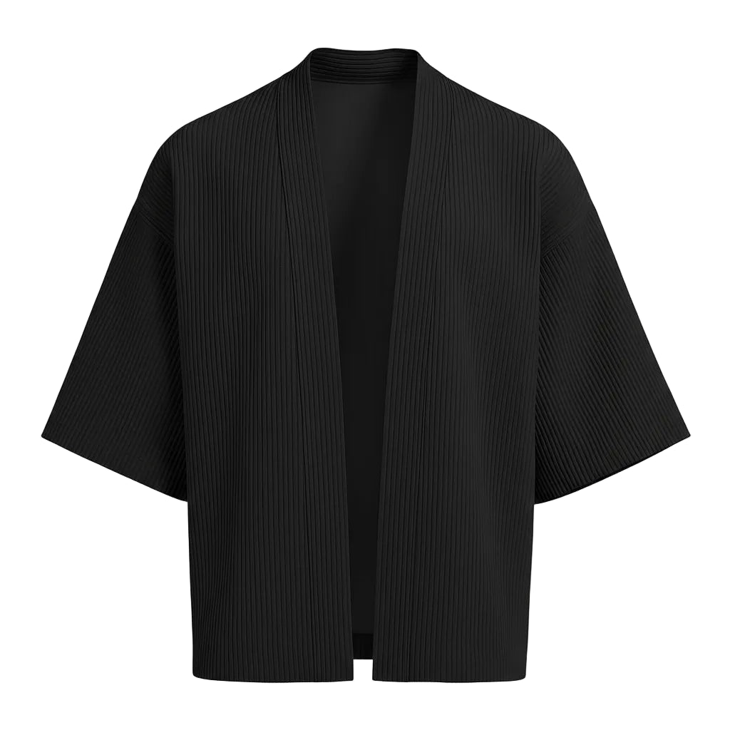 Pleated Short Sleeve Noragi