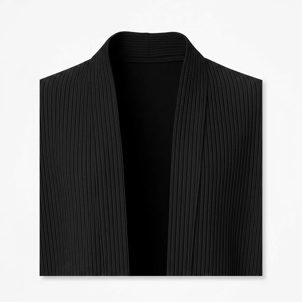 Pleated Short Sleeve Noragi