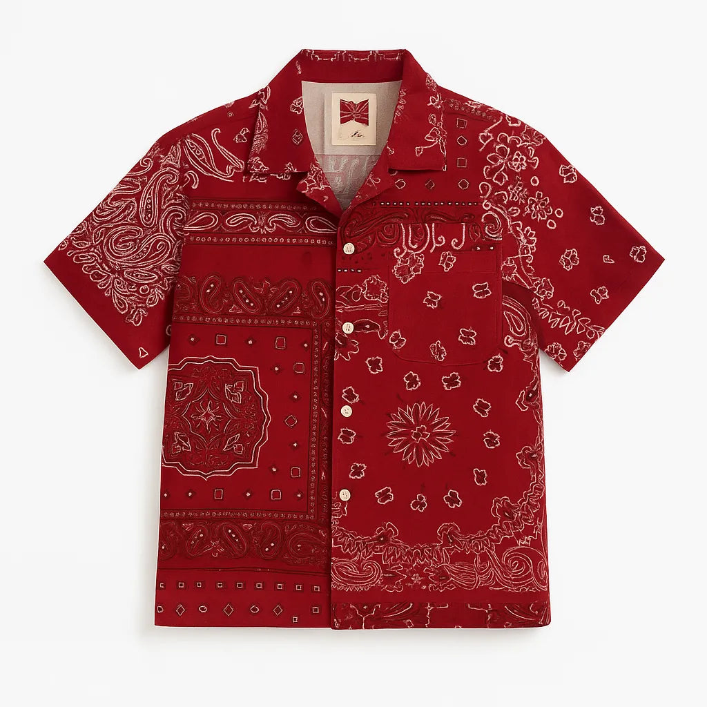 Bandana Polo Ralph Lauren Red Bandana Button Up Shirt Polo Ralph