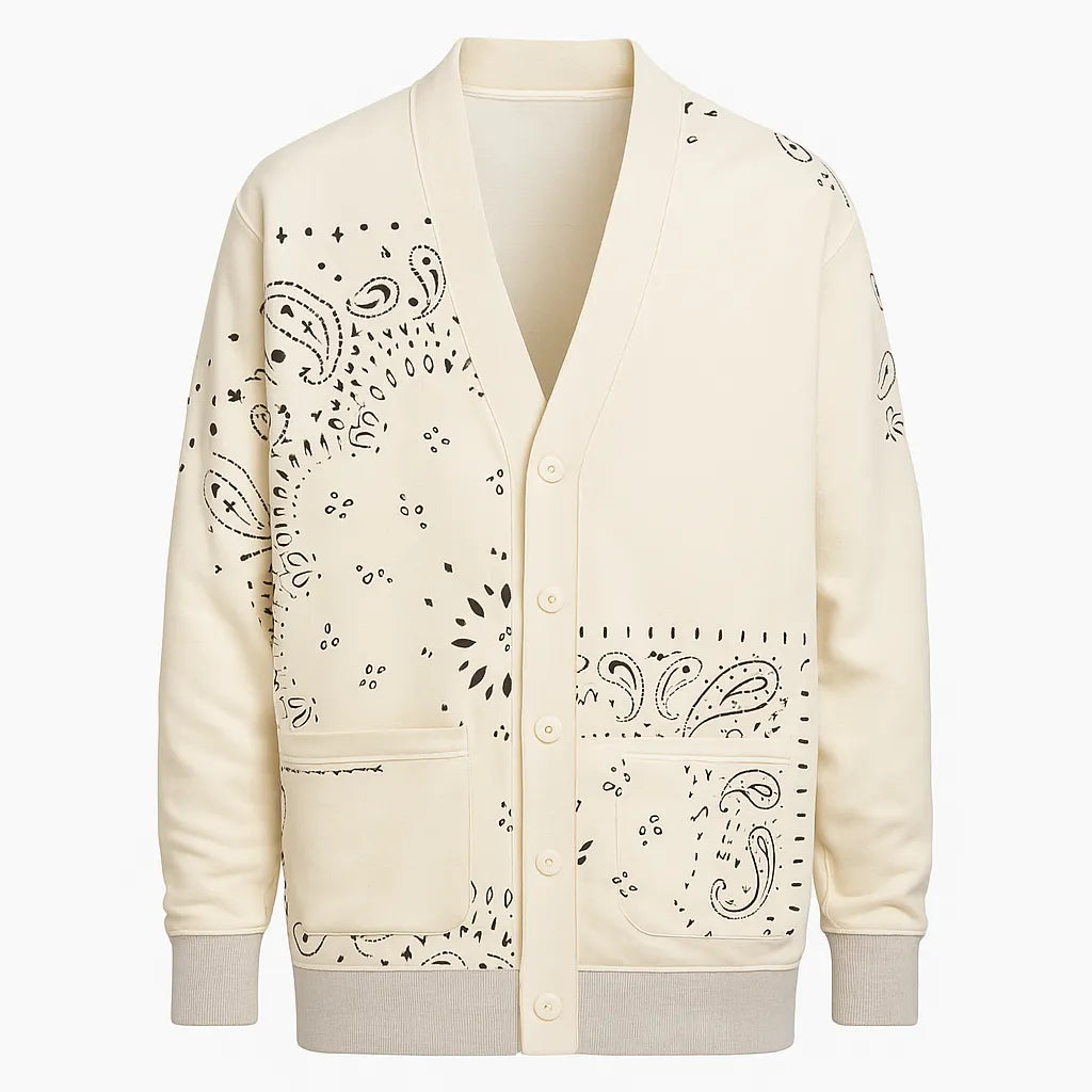 Paisley Bandana Cardigan