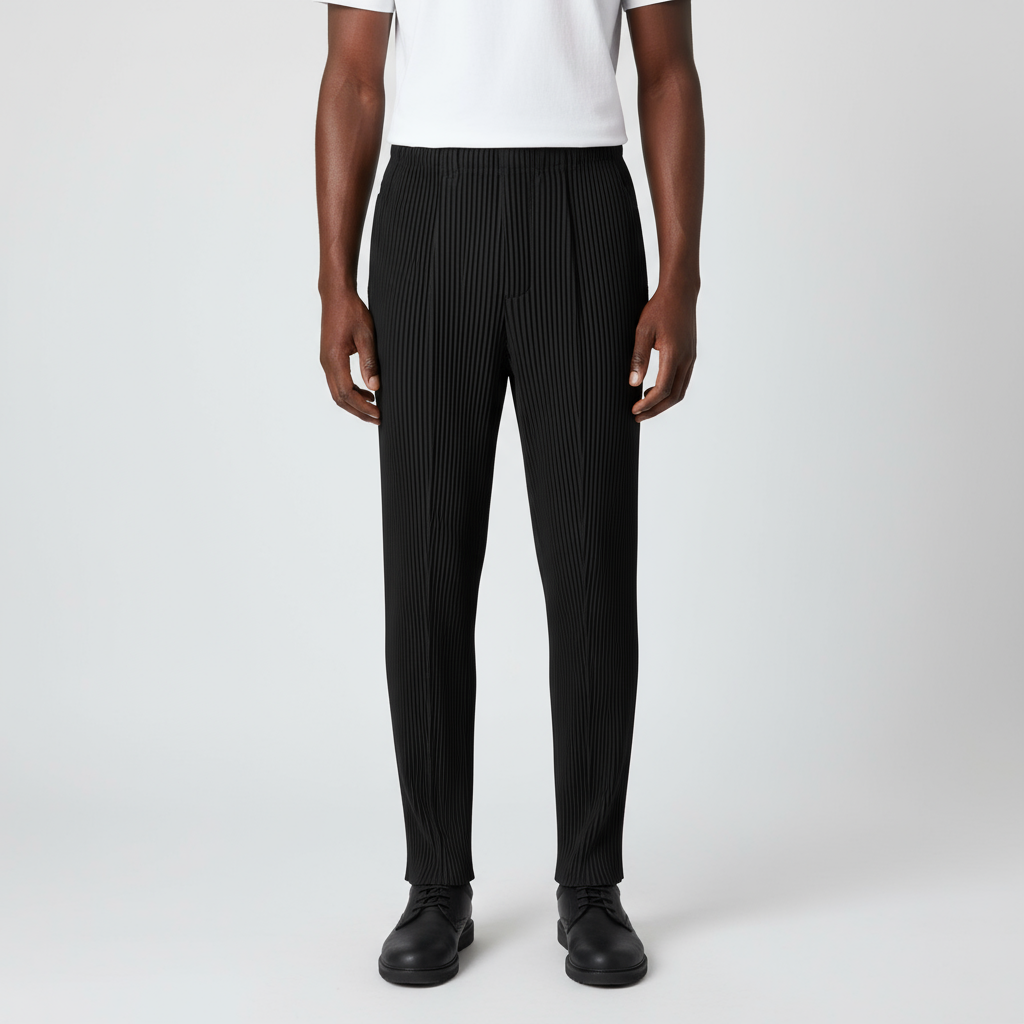 Cropped Pleated Pants