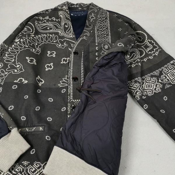 Paisley Bandana Cardigan | Sweater