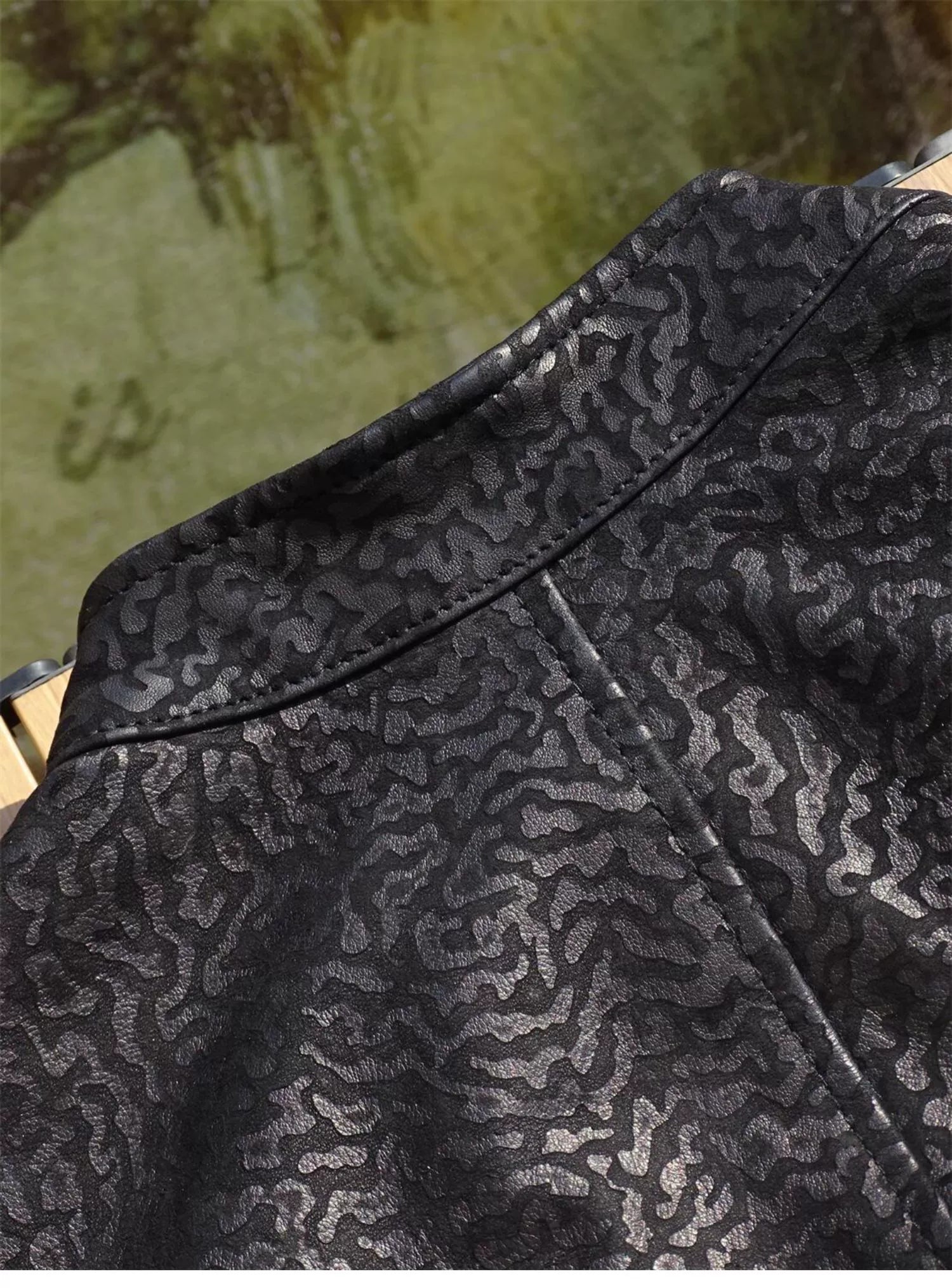 Eroded Japanese Leather Jacket | Jacket