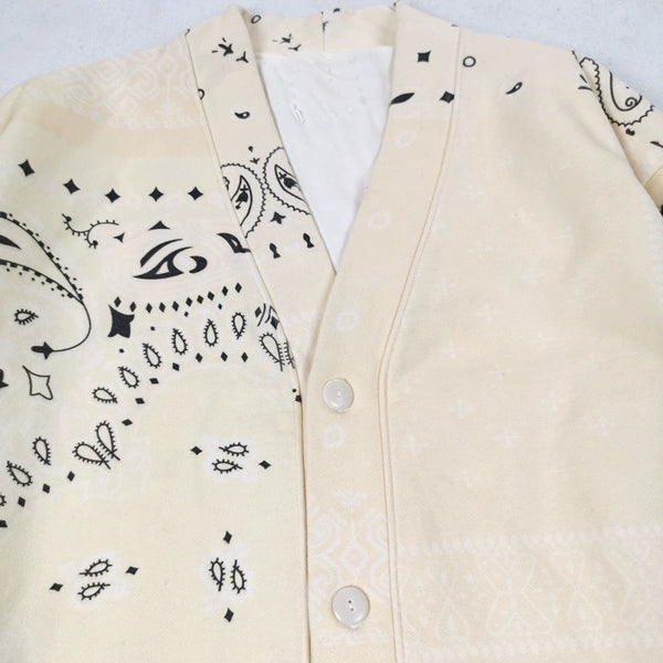 Paisley Bandana Cardigan | Sweater