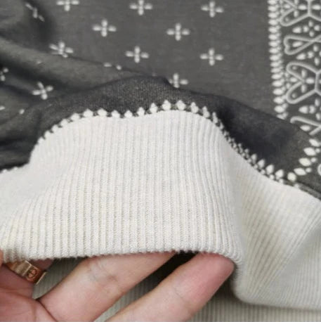 Paisley Bandana Cardigan | Sweater
