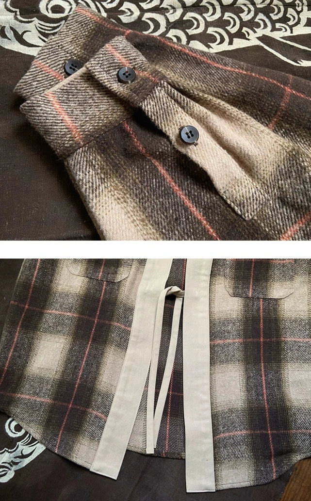 Plaid Sashiko Noragi | 